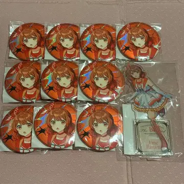 학원 아이돌 마스터 하나미 유메 1st 캔뱃지 아크릴 스탠드 세트