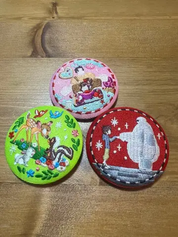 디즈니 자수 캔 배지 2