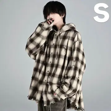 ADRER 오버 사이즈 셔츠 후드티