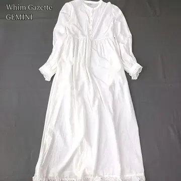 [Whim Gazette GEMINI] 롱 원피스 일본제 화이트 흰색