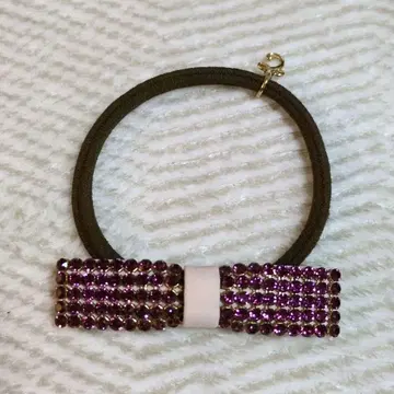 컴플렉스 비즈 크리스탈 메쉬 포니