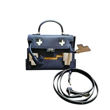 다크 매트 네이비 켈리 인형 픽토 룩 백