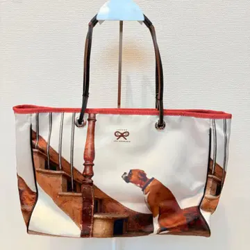 ANYA HINDMARCH 핸드백 토트백 강아지 패턴