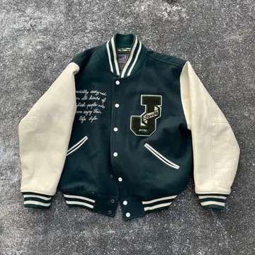 COMMON SENSE 바시티 자켓 M 사이즈 다크 그린