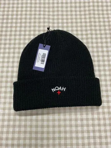 NOAH 블랙 니트 모자