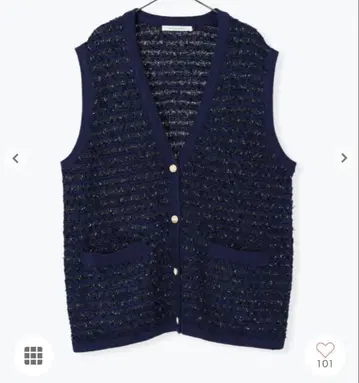 sm2 rhythm 네이비 긴팔 니트 베스트