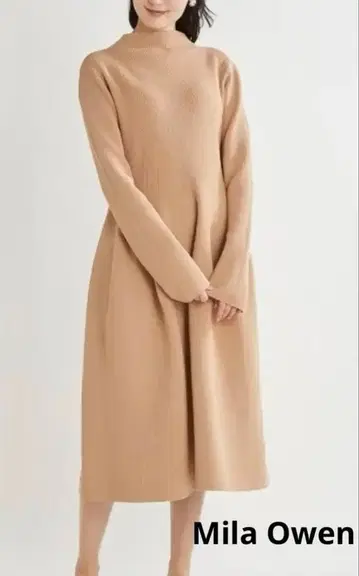 Mila Owen 미라 오웬 하찌 니트 볼륨 드레스