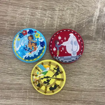 디즈니 캔뱃지 자수 배지 세트 3개