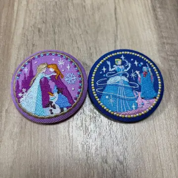 디즈니 자수 캔배치 안나와 엘사 신데렐라