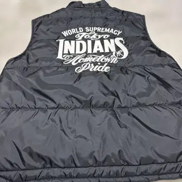 TOKYO INDIANS 블랙 다운 베스트 도쿄 인디언즈 L