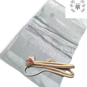 신 4 화 오비 장식 천 허리띠 세트 그린 보라색 그라데이션