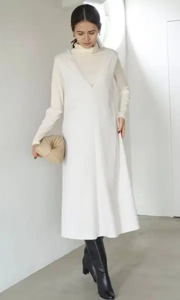 앙피로 [세탁 가능] 트위드 점프 스커트 XL 빅 사이즈