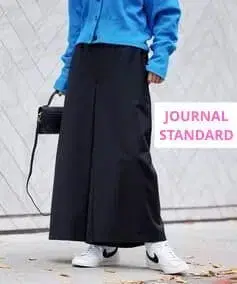 트윌 턱 큐롯 (블랙) 34 사이즈 JOURNALSTANDARD