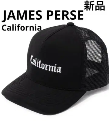 새상품 제임스 퍼스 캡 블랙 자수 CA