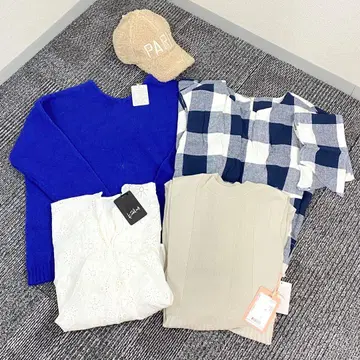 F 어패럴 총정리 스웨터 원피스 블라우스 캡 모노토쿠