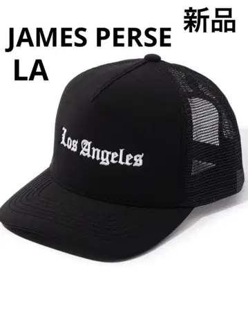 새상품 JAMES PERSE 제임스퍼스 캡 블랙 자수 LA