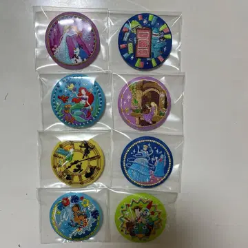 디즈니 자수 캔뱃지 2개 묶음 판매 8개 세트