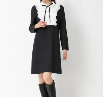 MISCH MASCH 미슈마슈 프릴 블라우스 미니 원피스