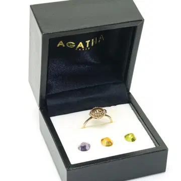 AGATHA 아가타 K10 반지 반지 11호 1.4g 3컬러 스톤