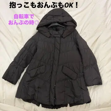 엄마용 아기띠 대응 다운 자켓 블랙