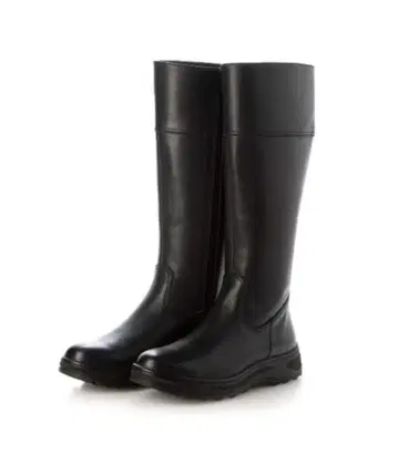 [새상품] 천연 가죽 롱 부츠