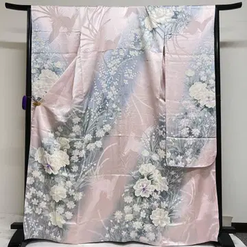후리소데 모란 봉황 꽃 무늬 매화 성인식 기모노 125tz