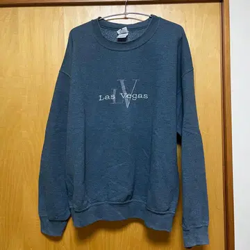 90s Gildan 라스베가스 맨투맨 L 다크 그레이