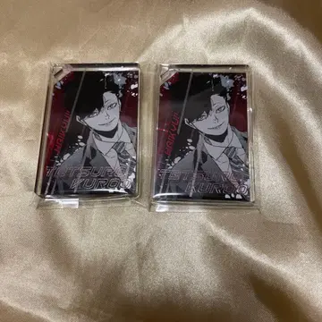 하이큐 쿠로오 테츠로 도미노풍 아크릴 키링 2개 세트