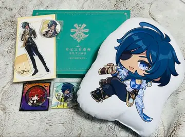 원신 가이아 운명의 날, 아크릴 스탠드, 캔뱃지, 쿠션 세트 딜룩 캔뱃지