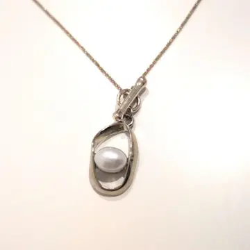 리플렉트 오벌 담수 진주 목걸이 골드 액세서리 선물