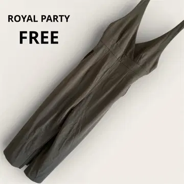 로얄 파티 올리브 그린 V넥 올인원 프리 사이즈