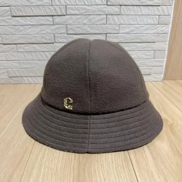 카시라 브라운 체크 무늬 버킷햇 KTZ02278