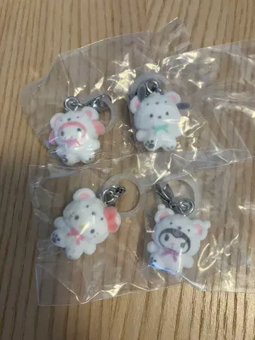 산리오 후와후와 스노우 메지루시 액세서리 4종 세트