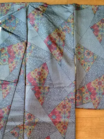 기하학 패턴 꽃무늬 코몬 기모노