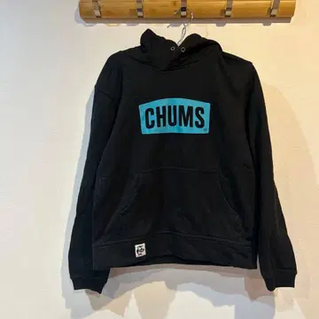 CHUMS 블랙 후드티 M