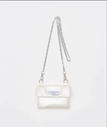 smyeon 스미욘 체인 컴팩트 립 파우치 화이트