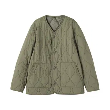 포근한 솜 발수 퀼트 자켓 S 사이즈 카키 그린 무인양품
