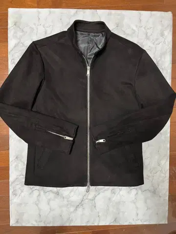 쉽스 남성용 스웨이드 느낌 인조 가죽 자켓