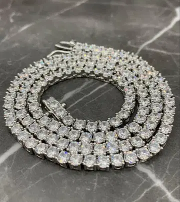 5mm 20인치 모이사나이트 다이아 테니스 체인 목걸이 GRA 감정서