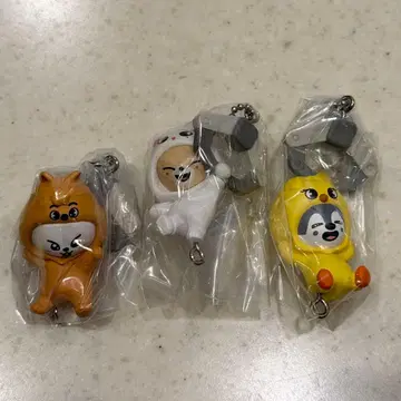 3개 세트 스키즈 가챠 리비트 울프찬 폭시니