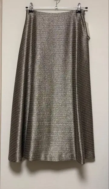 IENA 라메 트위드 플레어 스커트 미사용 택 포함