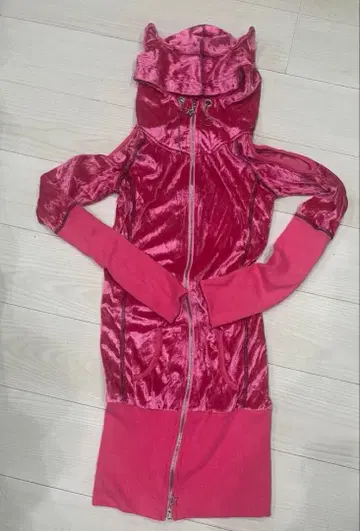 JSG 고양이 귀 후드 부착 원피스