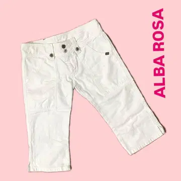 ALBA ROSA 화이트 사브리나 팬츠
