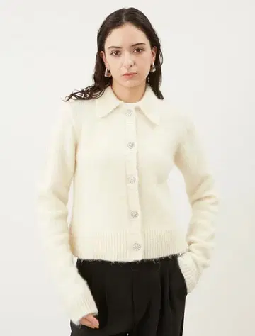 미라 오웬 니트 아이보리 비쥬 화이트