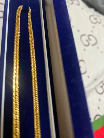 925 금 코팅 키헤이 목걸이 약 50cm 5mm