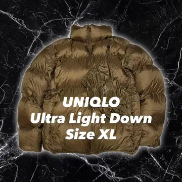 유니클로 울트라 라이트 다운 자켓 XL 브라운