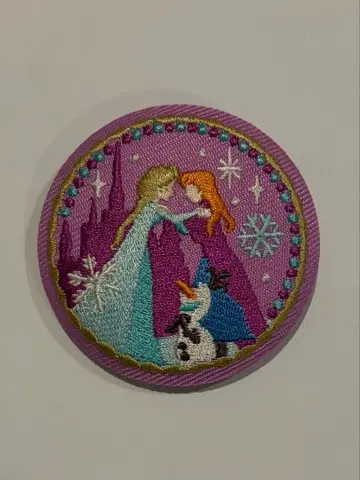 디즈니 자수 캔뱃지 겨울왕국