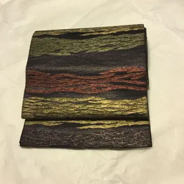 본고 지쿠젠 하카타 직물 문 후쿠로 오비 후쿠코 직물 증권 있음