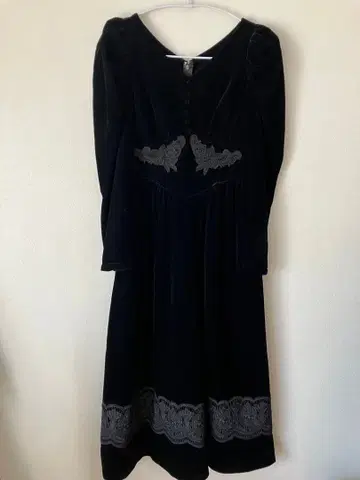 하립투 벨로아 롱 드레스 블랙