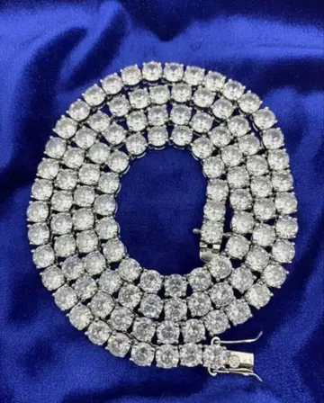 5mm 20인치 모이사나이트 다이아 테니스 체인 목걸이 GRA 감정서